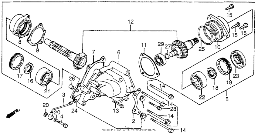 Side gear case