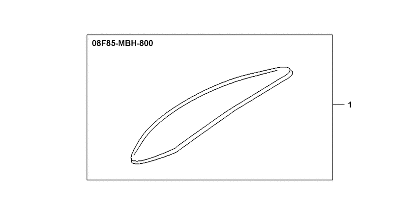 VT750C Fr.mudguard ornament