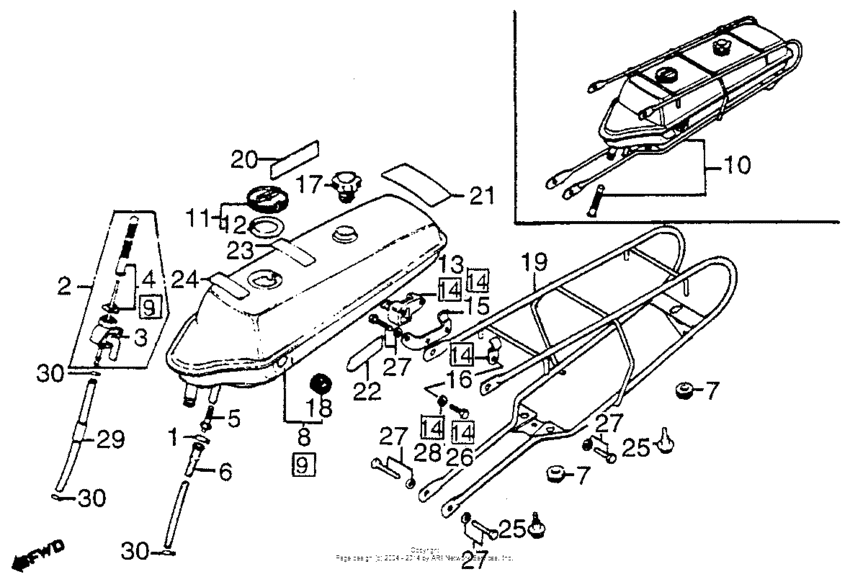 Fuel tank + carrier