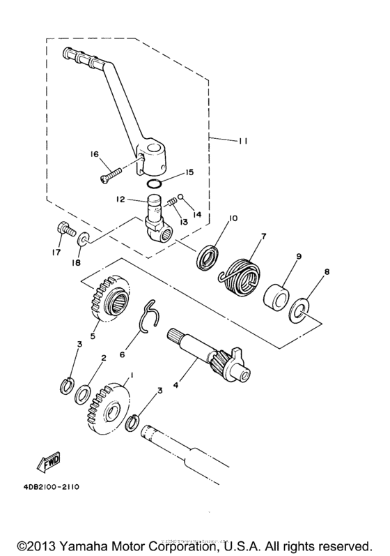 YZ125N1 Стартер