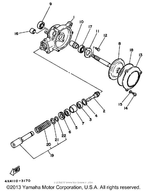 PW50T Ведущий вал