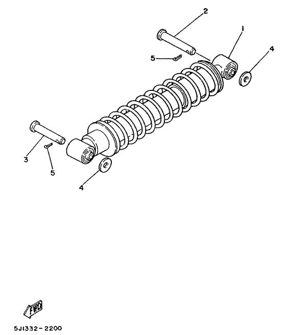 DT50MX Задняя подвеска