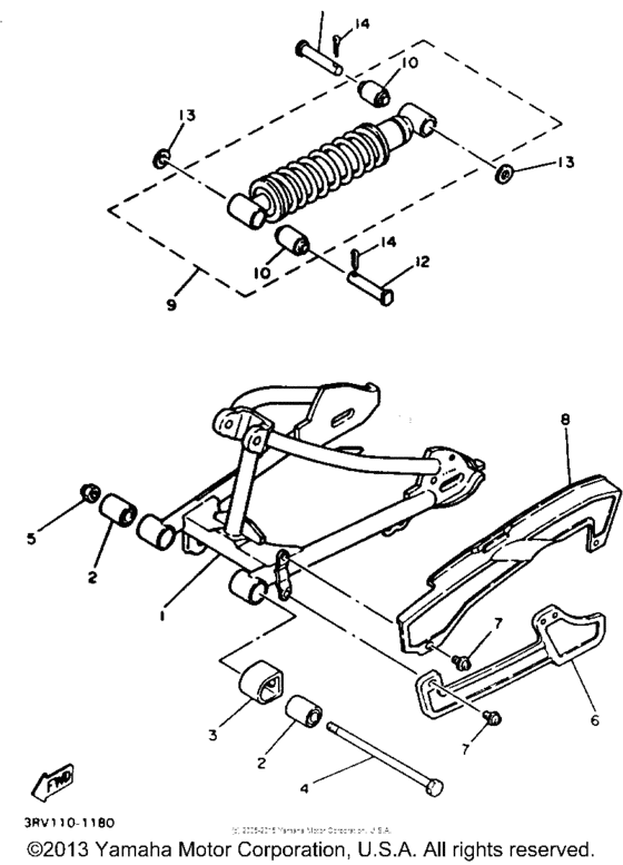 Swing arm - rear shocks