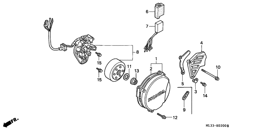 Left crankcase cover/ generator