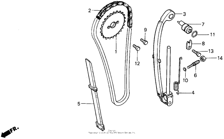 XR100 Цепь ГРМ