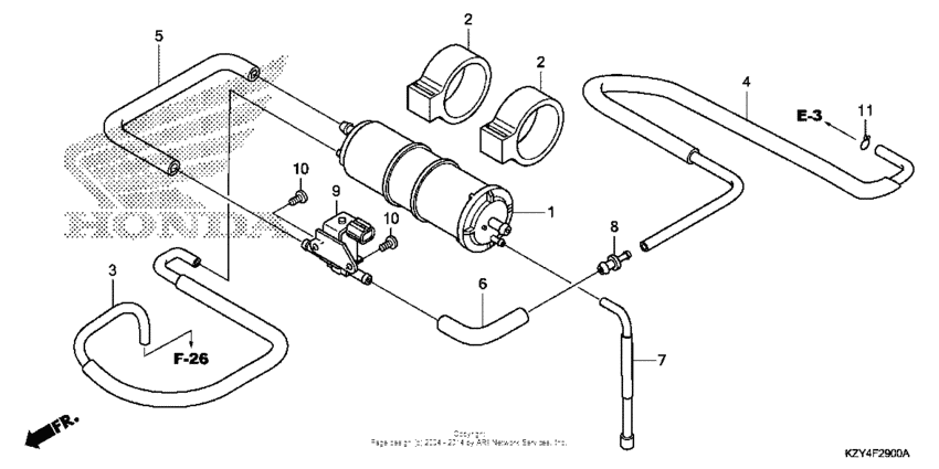 PCX150 Канистра осушителя