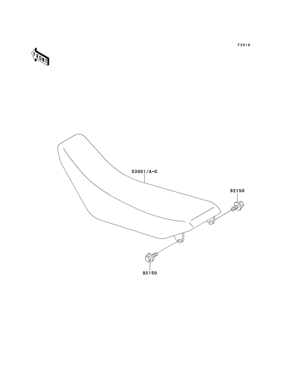 KX125 Сиденье