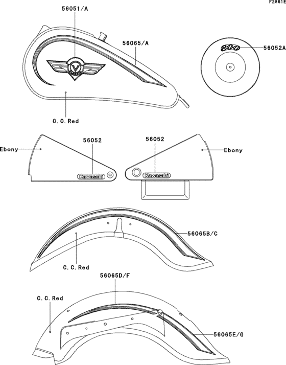 VN800 Decals(c.c.red)(vn800-b7)