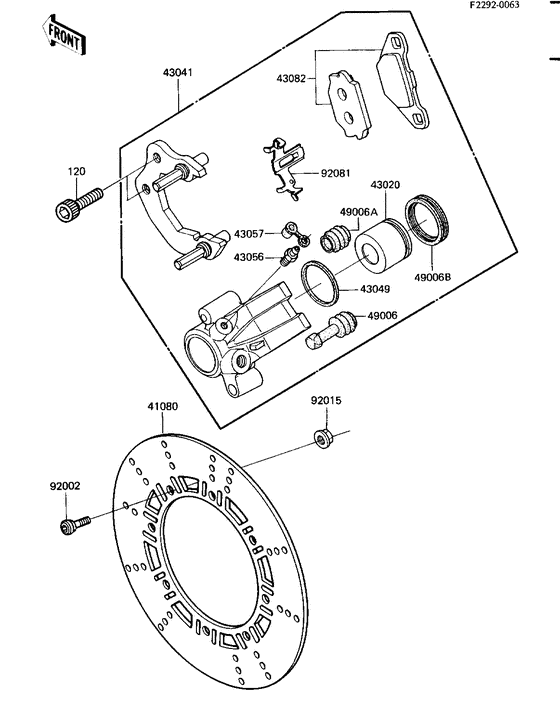 KL600 Передний суппорт