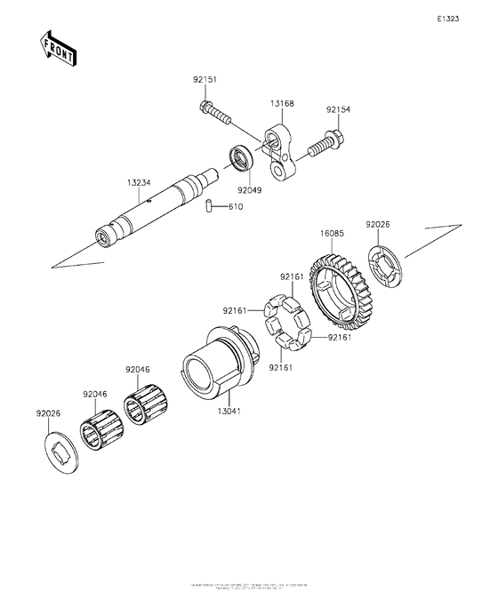 ZX1000 Валансирный вал