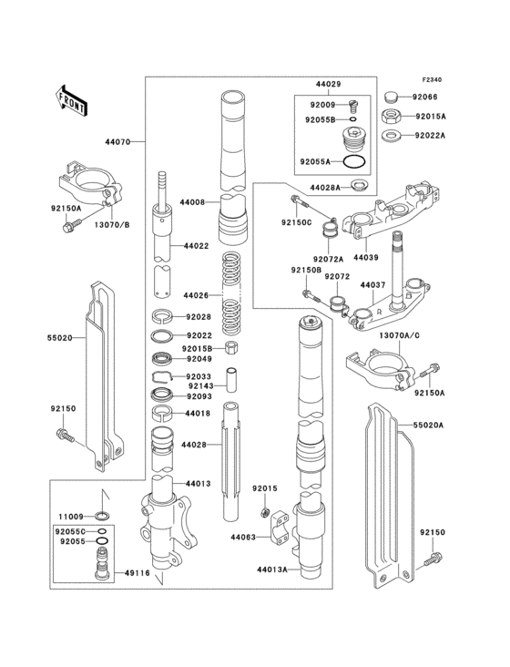 Front fork(1/2)