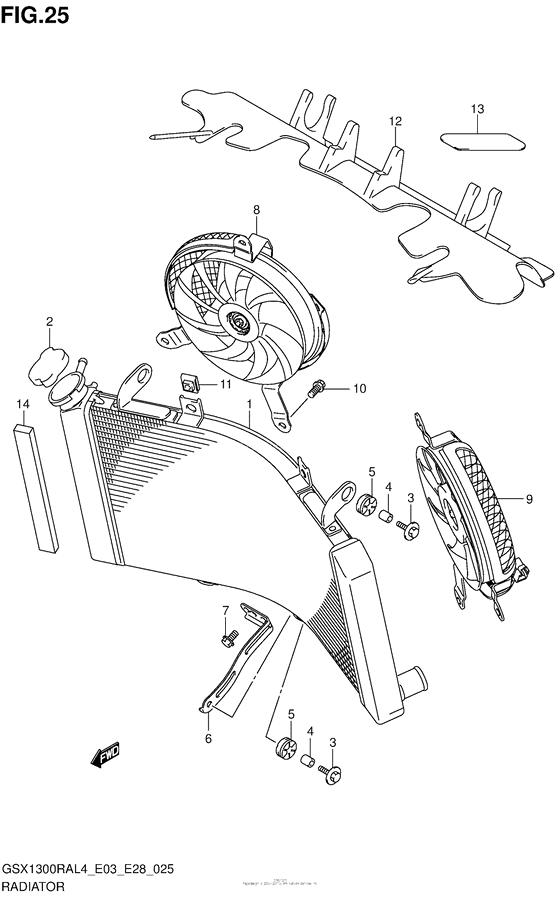 Radiator (Gsx1300Ral4 E28)