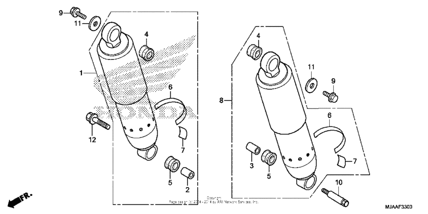 Rear shock absorber (1)