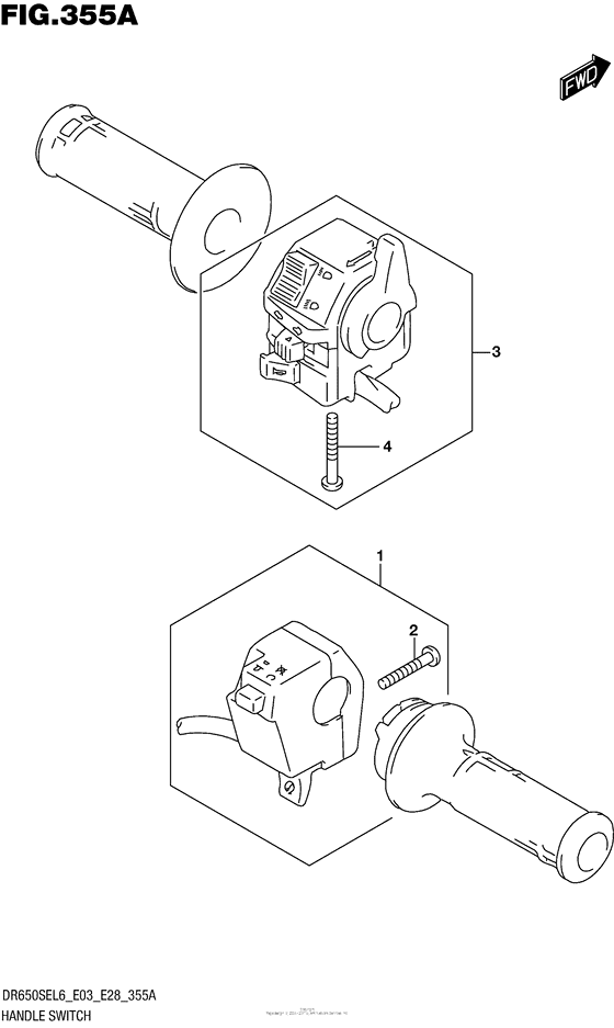 Handle Switch (Dr650Sel6 E03)