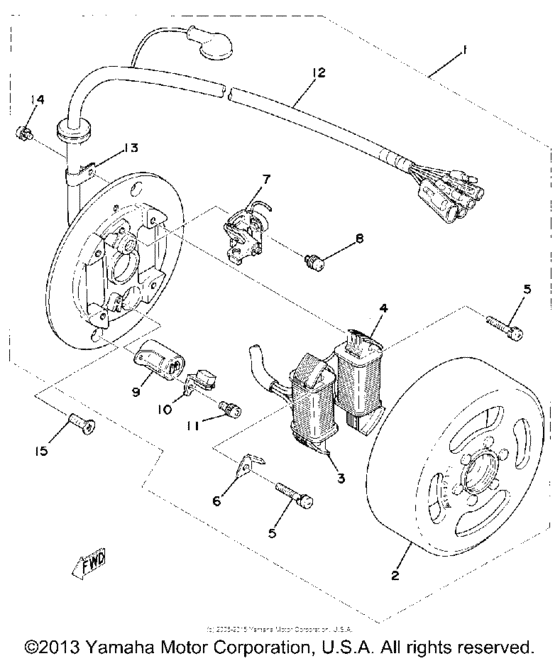 Flywheel magneto