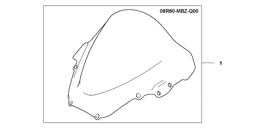 CB600F Highwind screen