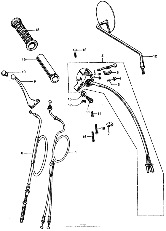 Right switch + cable i