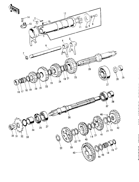 Transmission/change drum