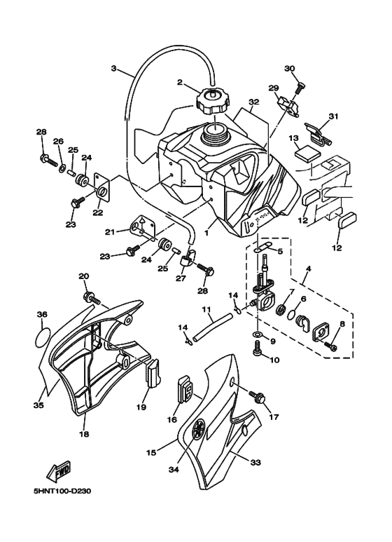 TT-R90E Tank fuel