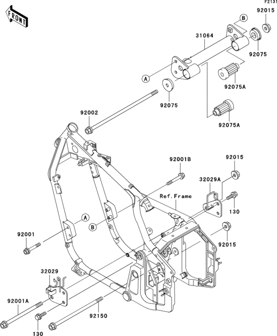 VN800 Рама ,крепежные детали
