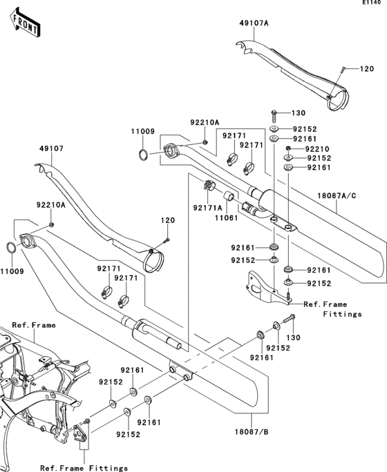 VN900 Глушитель