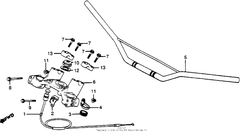 Handlebar + top bridge