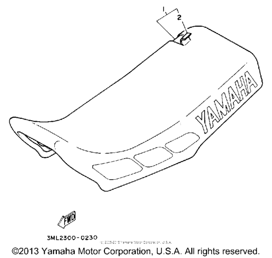 YZ80D Сиденье