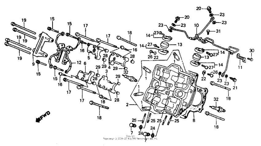 Front cylinder head i