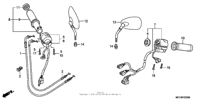 Handle switch + cable