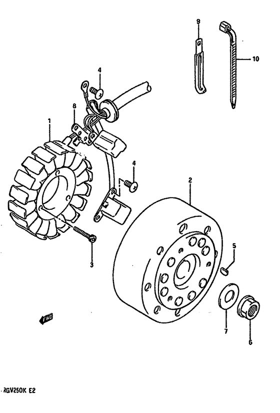 RGV250 Зажигание