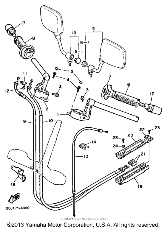 Handlebar-cable