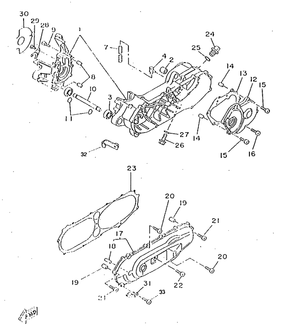 CW50RSX Картер двигателя