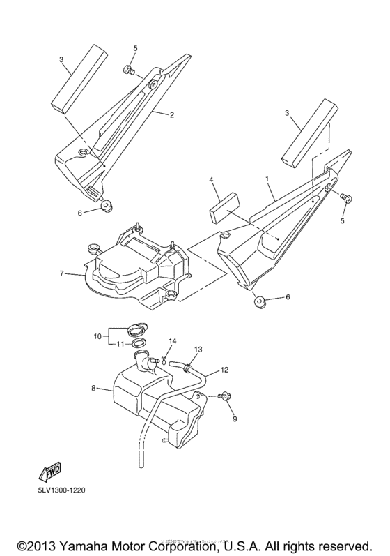 FZS1000RC Боковые обтекатели