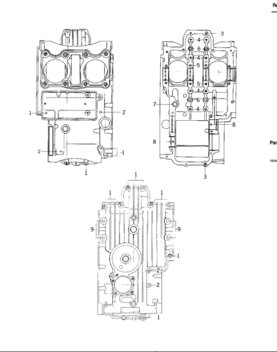 KZ400 Crankcase bolt & stud pattern