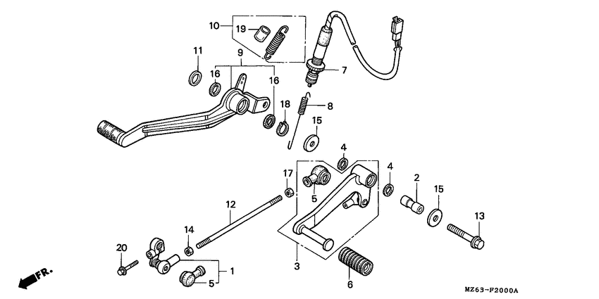 Brake pedal assy