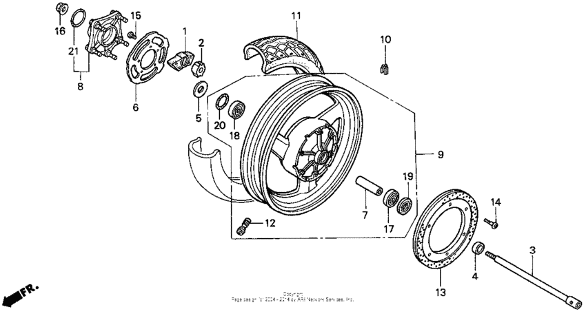 St1100 rear wheel