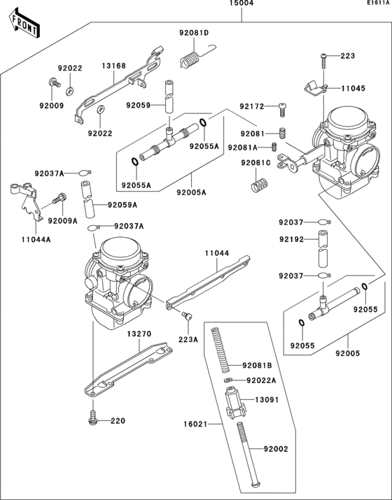 EX500 Карбюратор