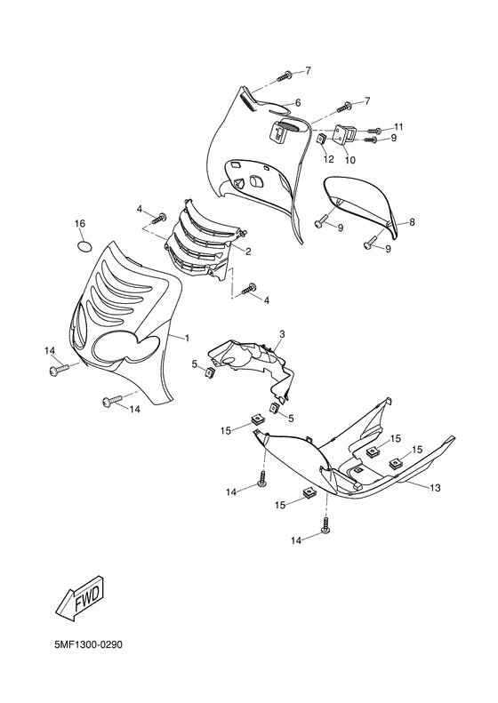 XN125 Ветровое стекло