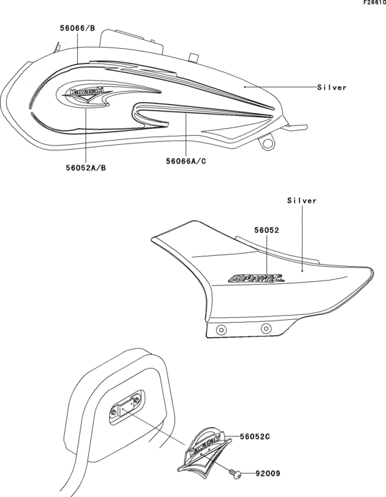 BN125 Decals(silver)(a8)