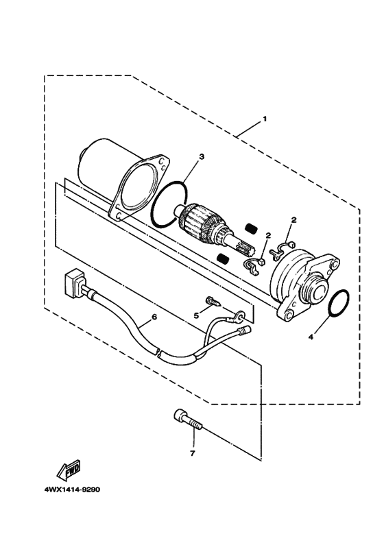 YW50 Стартерный мотор