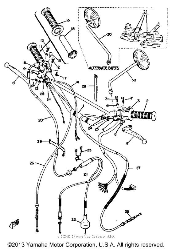 Handle wire