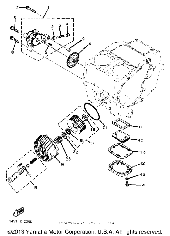 Oil pump oil cleaner