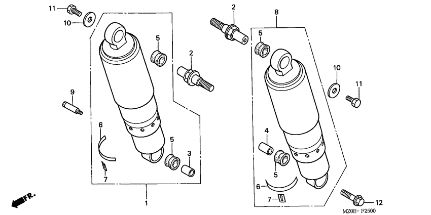 Rear cushion