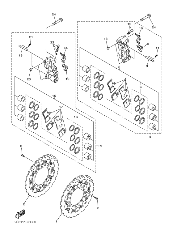 VMX17 Передний суппорт