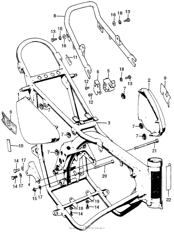 Frame + side cover