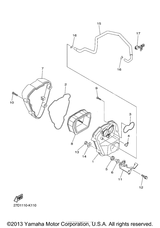 XVS1300CU Впускная система