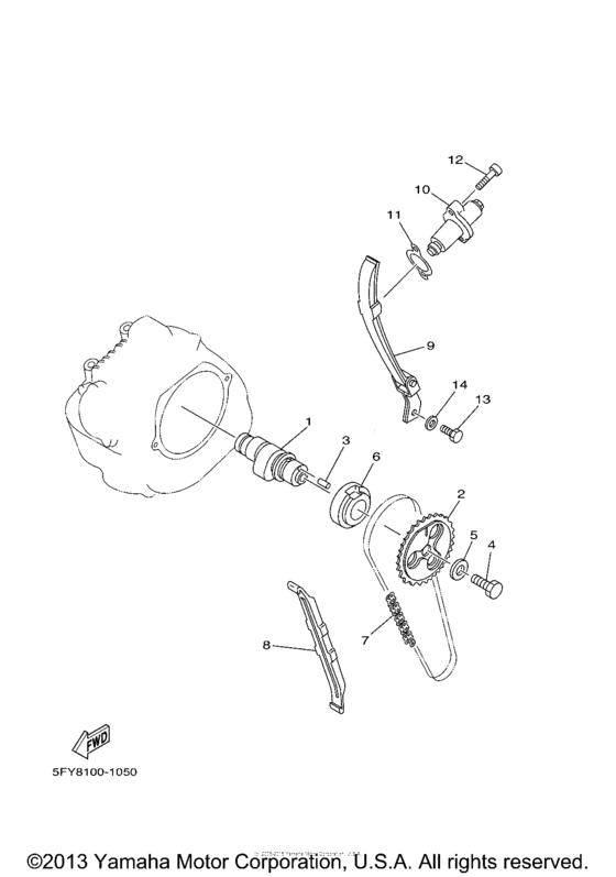 TW200T1C Цепь механизма газораспределения
