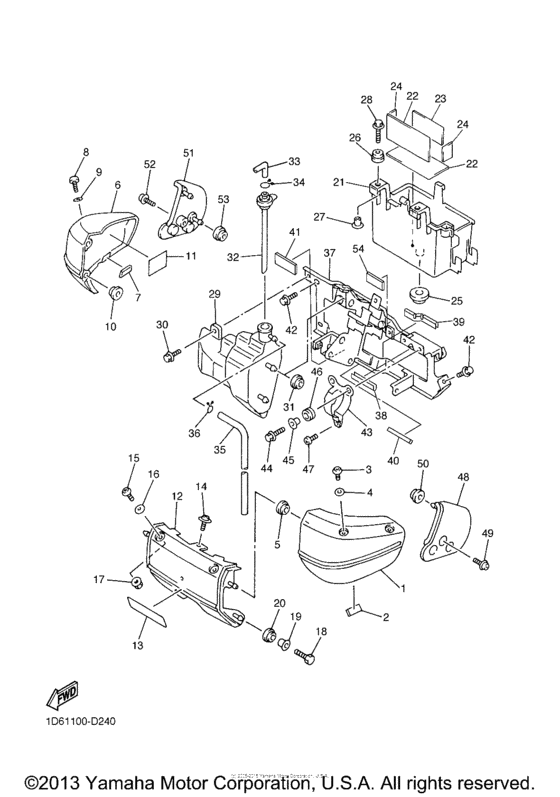 XVZ13CTW Боковые обтекатели