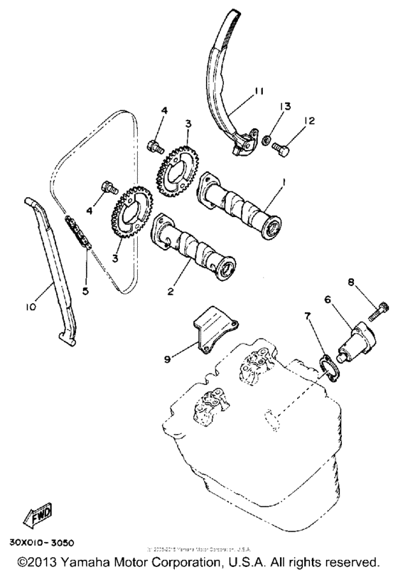 XT350S Camshaft - chain