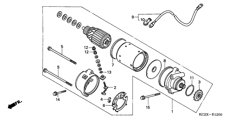 CM125C Стартерный мотор